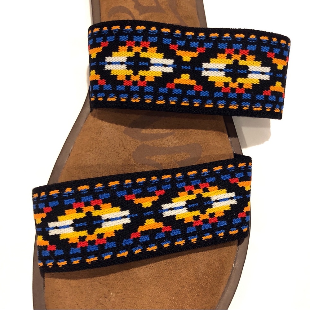 Mad Love Elastic Double Strap Flat Sandal
